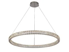 NEWPORT 8580 8580/100 C chrome , Люстра, Chrome Сlear crystal D100*H5,5/500 cm LED 72W 3100-4000K 7500Lm