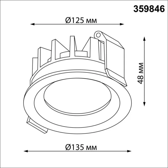 359846 NT Светильник 25Вт 2700/3200/4000К 220-240В IP44 WIR | Дом Декора