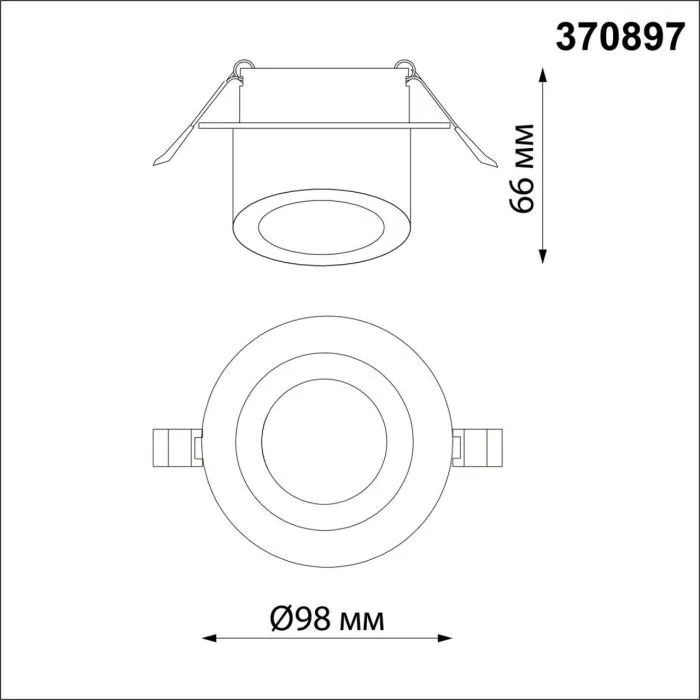 370897 NT Светильник GU10 9Вт 220В IP20 SPOT | Дом Декора