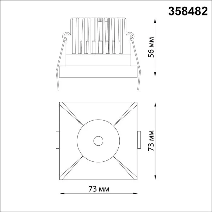 358482 NT Светильник LED 10Вт 3000К 100-265В IP44 SPOT | Дом Декора