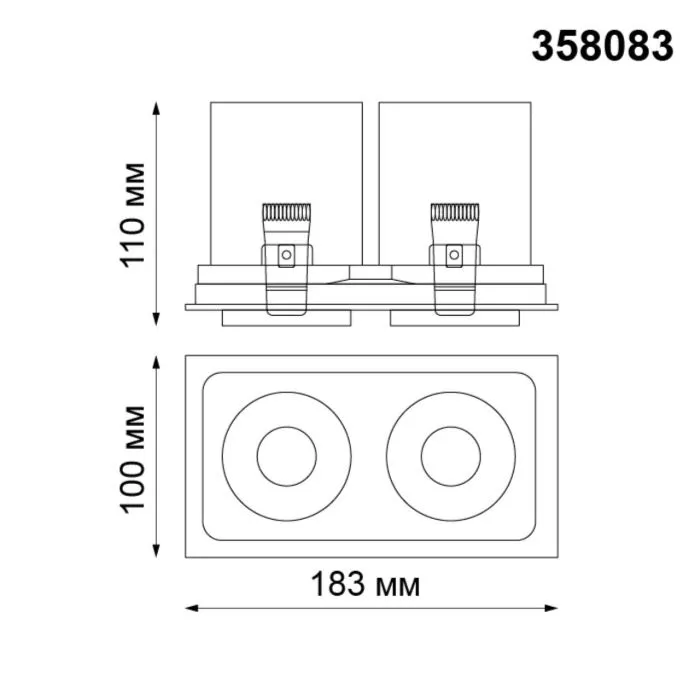 358083 NT Светильник LED 24Вт 3000К 220В IP20 SPOT | Дом Декора