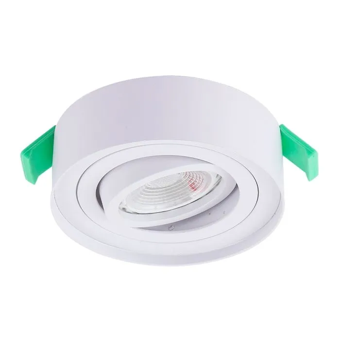 Светильник встраиваемый c малым заглублением Crystal Lux CLT 059C1 WH | Дом Декора