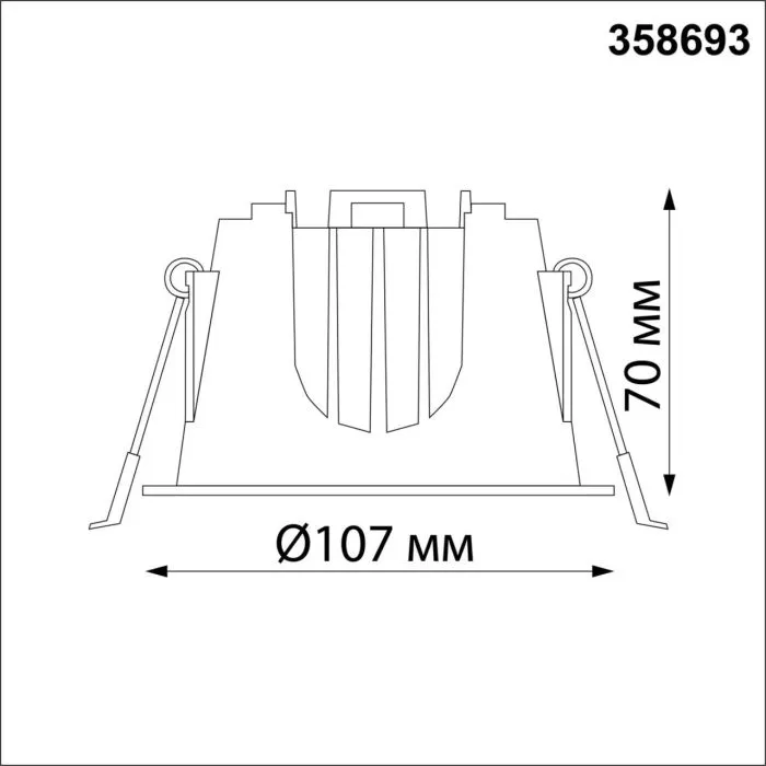 358693 NT Светильник LED 20Вт 4000К 100-265В IP20 SPOT | Дом Декора