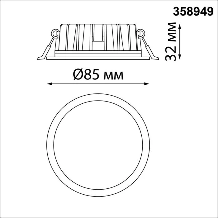 358949 NT Светильник 10Вт 3000/4000/6000К 220В IP20 SPOT | Дом Декора