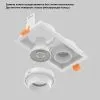 Светильник встроенный Crystal Lux CLT 069C2 WH | Дом Декора