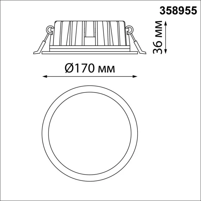 358955 NT Светильник 20Вт 3000/4000/6000К 220В IP20 SPOT | Дом Декора