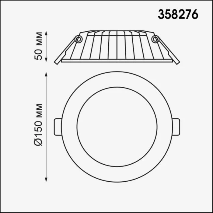 358276 NT Светильник 12Вт 4000К 100-240В IP20 SPOT | Дом Декора
