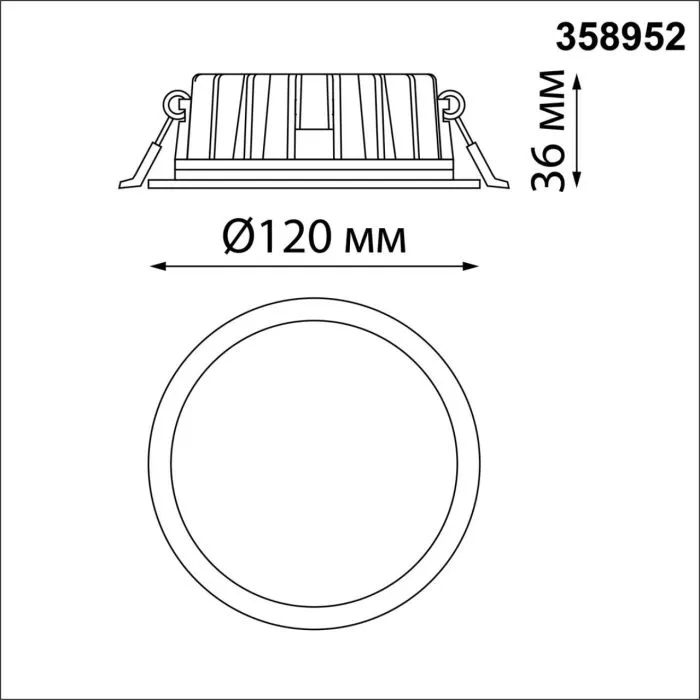 358952 NT Светильник 15Вт 3000/4000/6000К 220В IP20 SPOT | Дом Декора