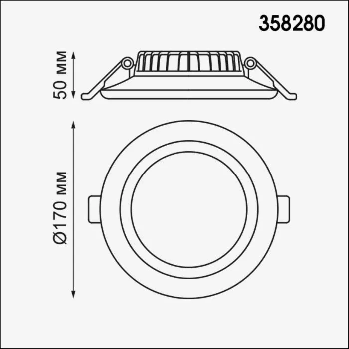 358280 NT Светильник 22Вт 4000К 85-265В IP20 SPOT | Дом Декора