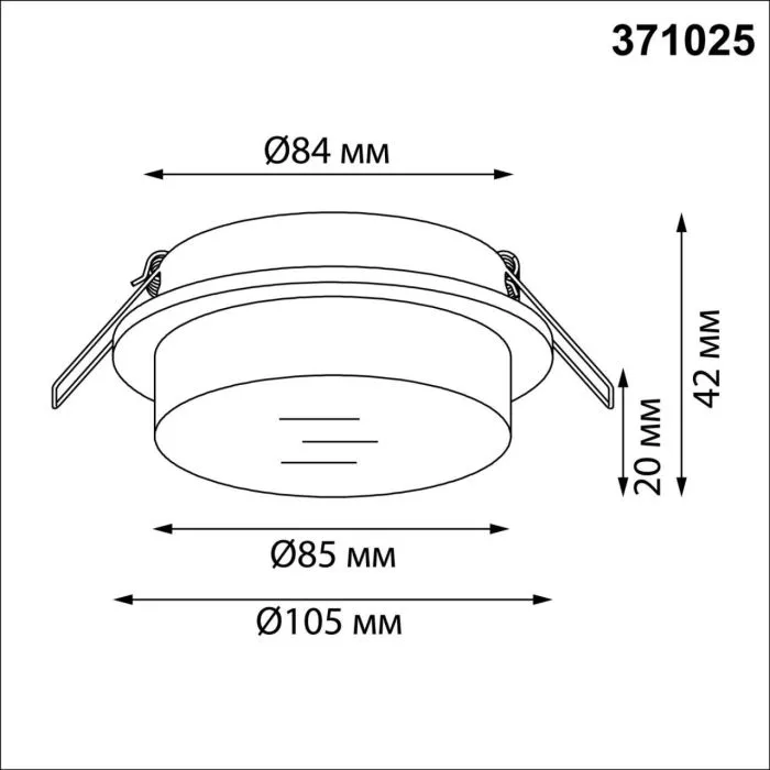 371025 NT Светильник GХ53 12Вт 220-240В IP20 WIR | Дом Декора