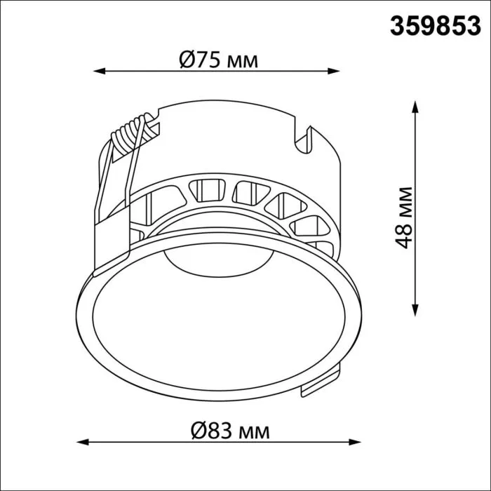 359853 NT Светильник 12Вт 2700/32000/4000К 220-240В IP20 WIR | Дом Декора