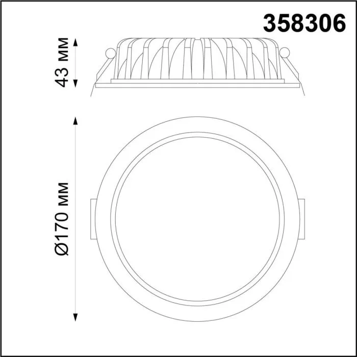 358306 NT Светильник 20Вт 4000К 85-265В IP44 SPOT | Дом Декора