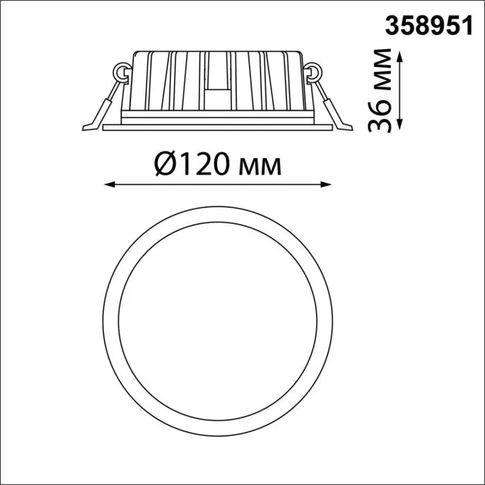 358951 NT Светильник 15Вт 3000/4000/6000К 220В IP20 SPOT | Дом Декора