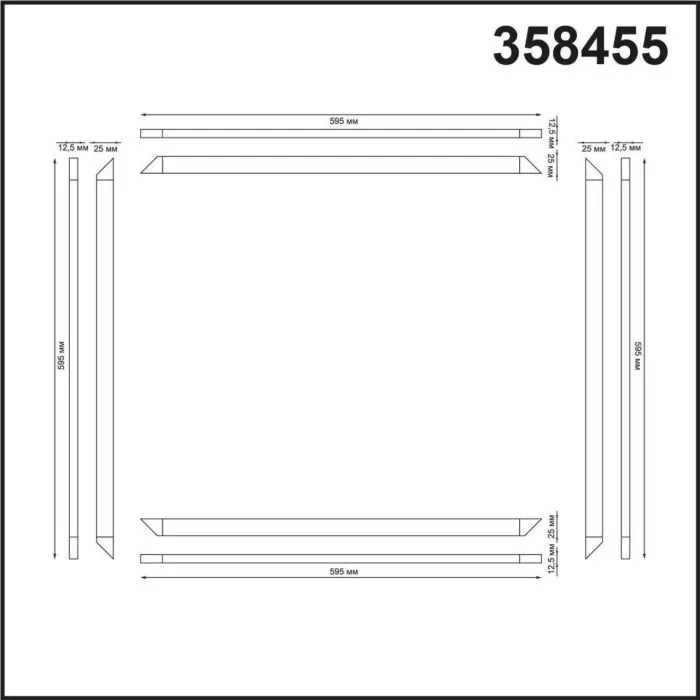 358455 NT Светильник LED 48Вт 4000К 100-265В IP20 SPOT | Дом Декора