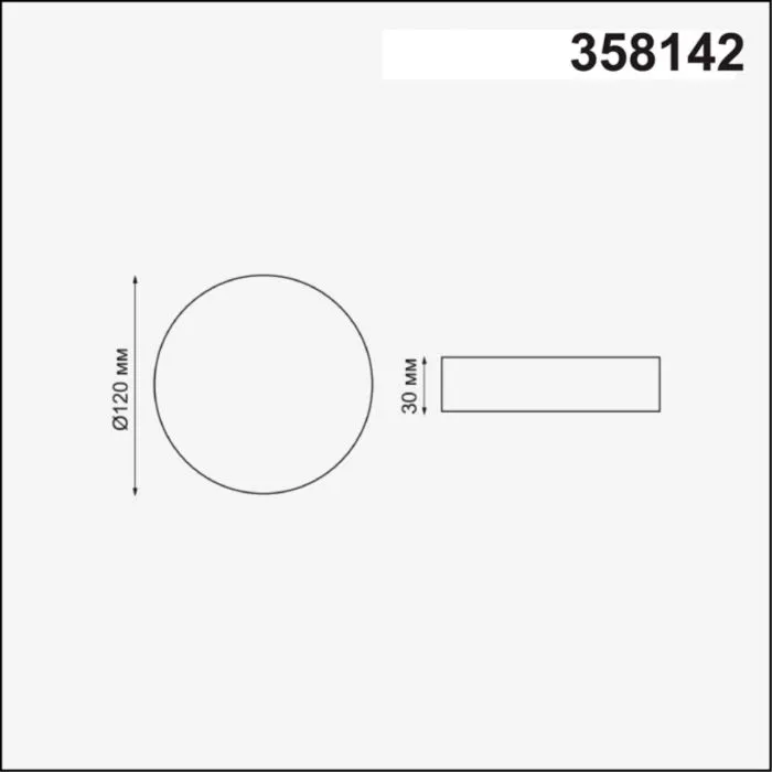358142 NT Светильник LED 12Вт 4000К 85-265В IP20 SPOT | Дом Декора