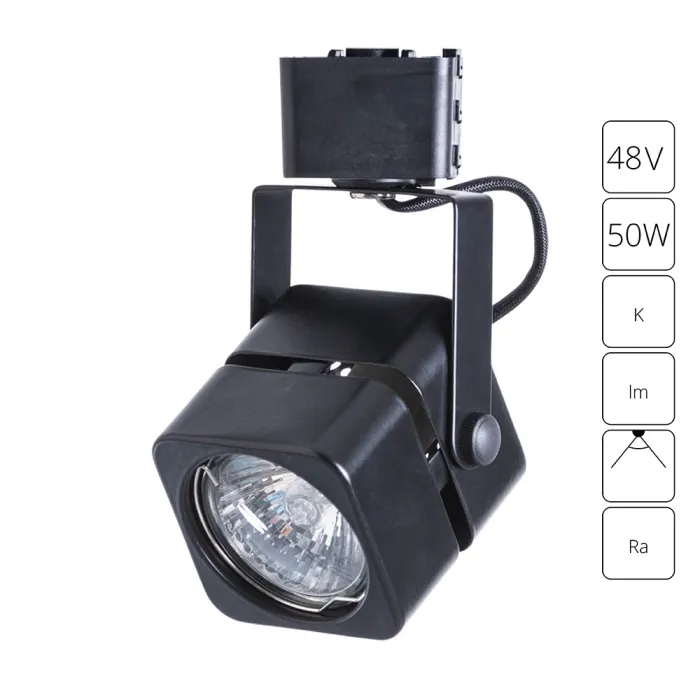 Трековый светильник Arte Lamp MISAM A1315PL-1BK | Дом Декора