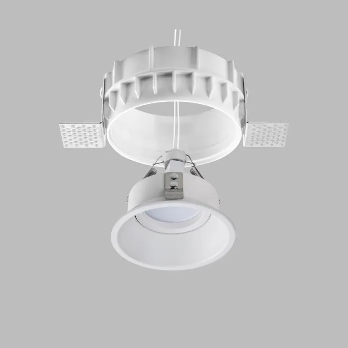 Комплект из светильника и рамки DOMINO ROUND MR16 БЕЛЫЙ Domino Lightstar G214606 | Дом Декора