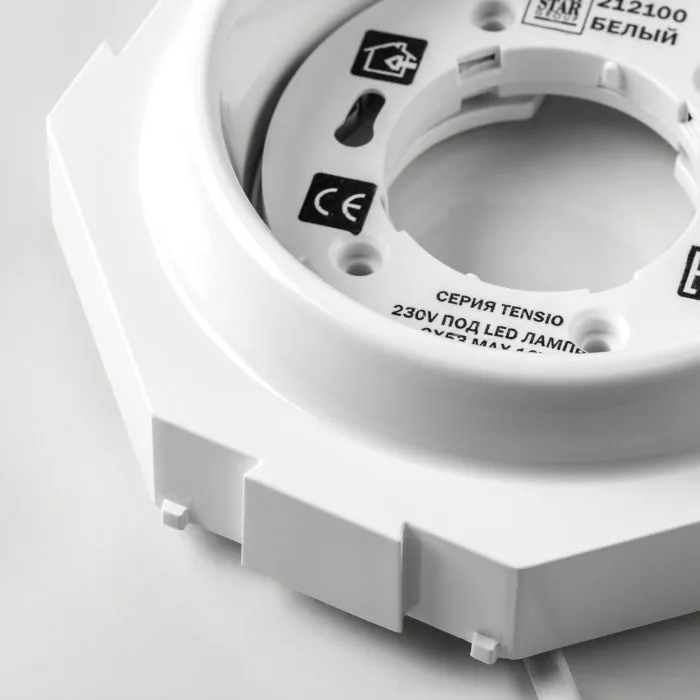 Встраиваемый светильник для натяжного потолка под лампу 230V~50Hz GX53 max 12W Tensio Lightstar 212100 | Дом Декора