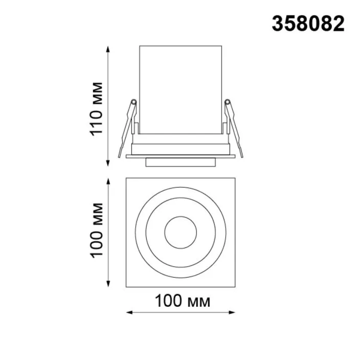 358082 NT Светильник LED 12Вт 3000К 220В IP20 SPOT | Дом Декора