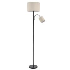 8042/2F MODERNI LN26 463 черный/бежевый, металл/текстиль Торшер Е27 1*60W + Е14 1*40W 220V KAYA