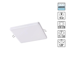 358150 NT Светильник LED 18Вт 4000К 85-265В IP20 SPOT