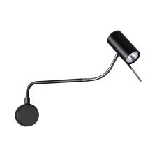 4381/1W HIGHTECH ODL23 455 черный/хром/металл Настенный св-к выкл. на плафоне IP20 LED GU10 10W GIGI