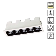 357621 NT Светильник LED 10Вт 3000К 160-265В IP20 SPOT