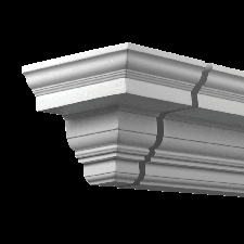 Фасадная лепнина торцевой элемент 4.32.332 Европласт