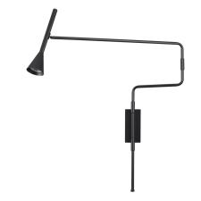 7031/1W HIGHTECH ODL25 271 Настенный светильник черн/металл/металл с выкл. IP20 LED GU10 9W 220V IZZY